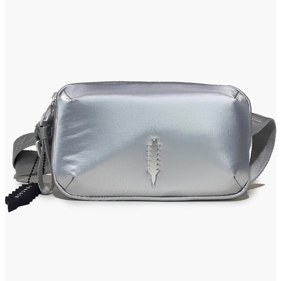 Thacker Handbags - Thacker Matte Silver Crossbody Waist Bag Purse from Nordstrom. NWT
